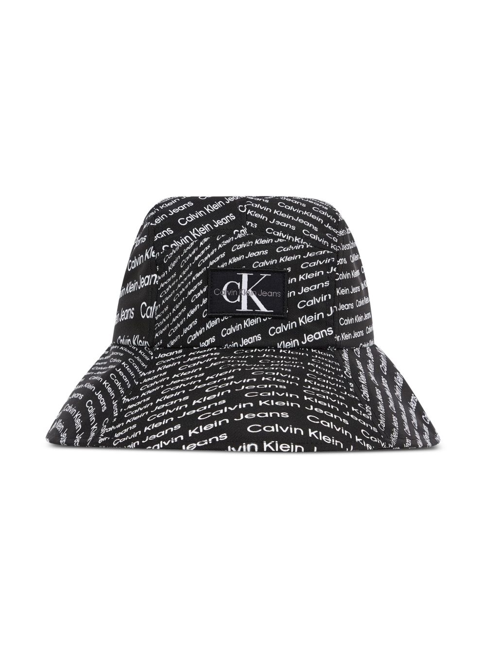 Calvin Klein Kids logo印花渔夫帽 - 黑色