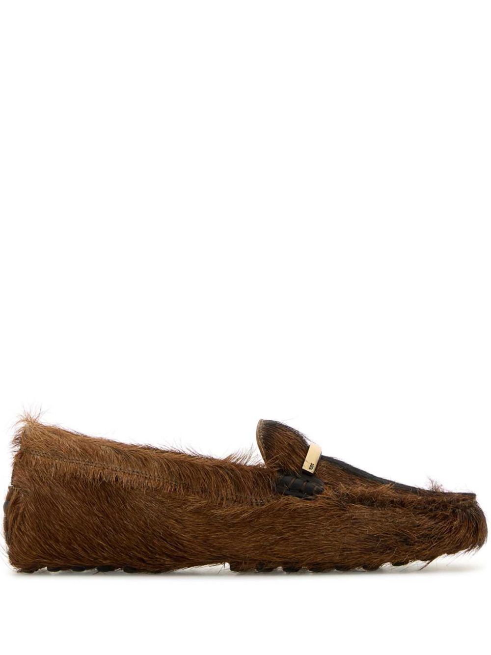 Tod's 小牛毛乐福鞋 - 褐色