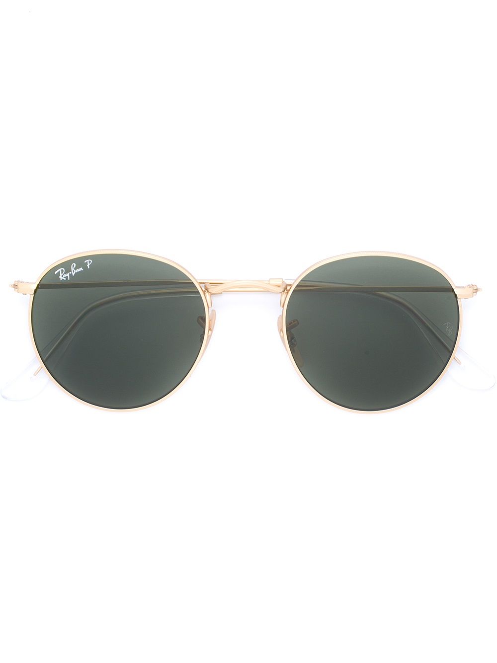 Ray-Ban 圆框太阳眼镜 - 金属色
