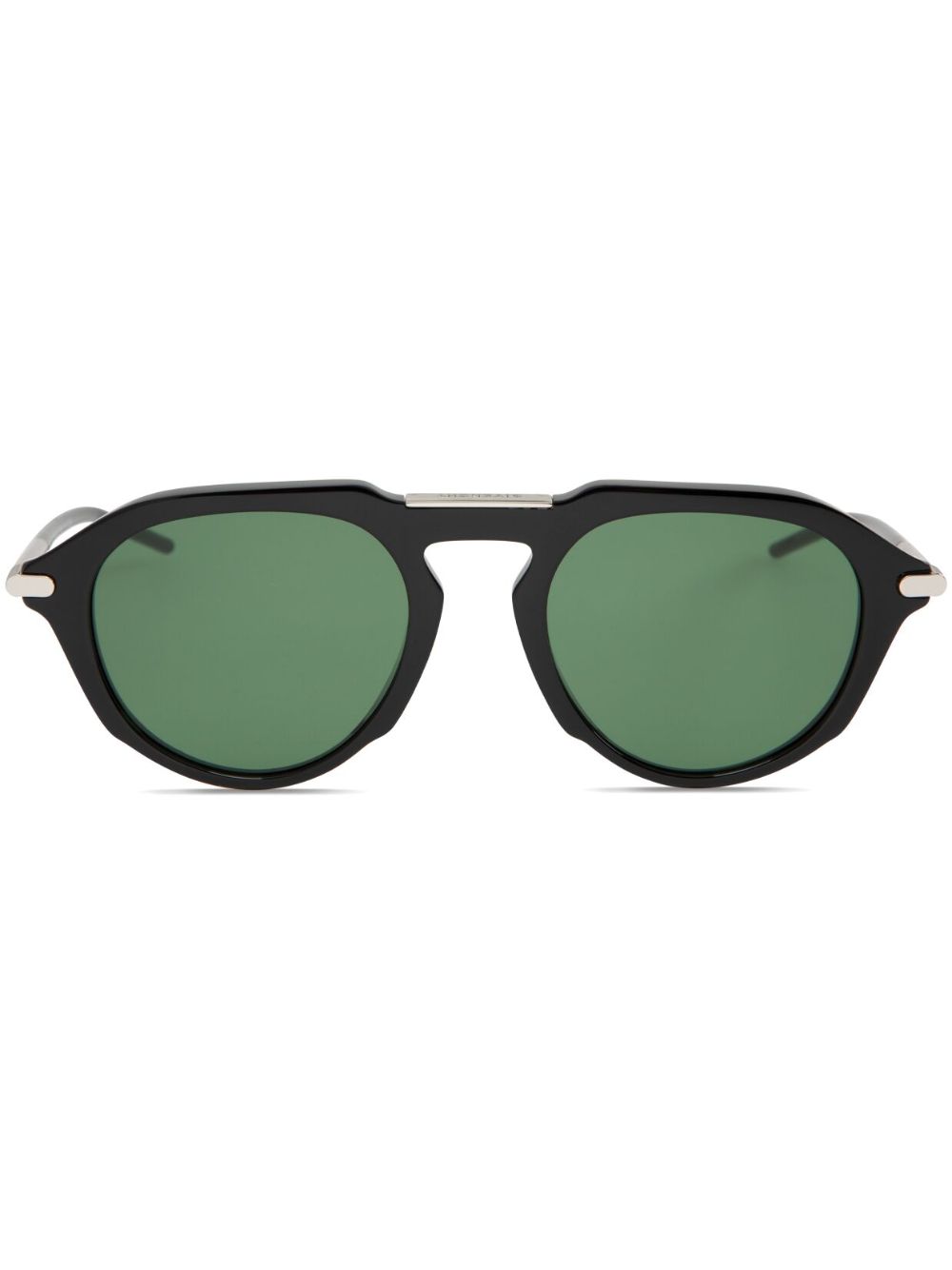 Givenchy Eyewear GV One 椭圆形镜框太阳眼镜 - 黑色