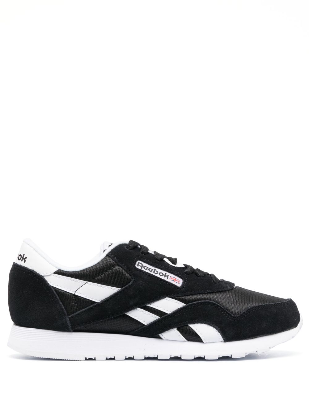 Reebok logo吊牌低帮运动鞋 - 黑色