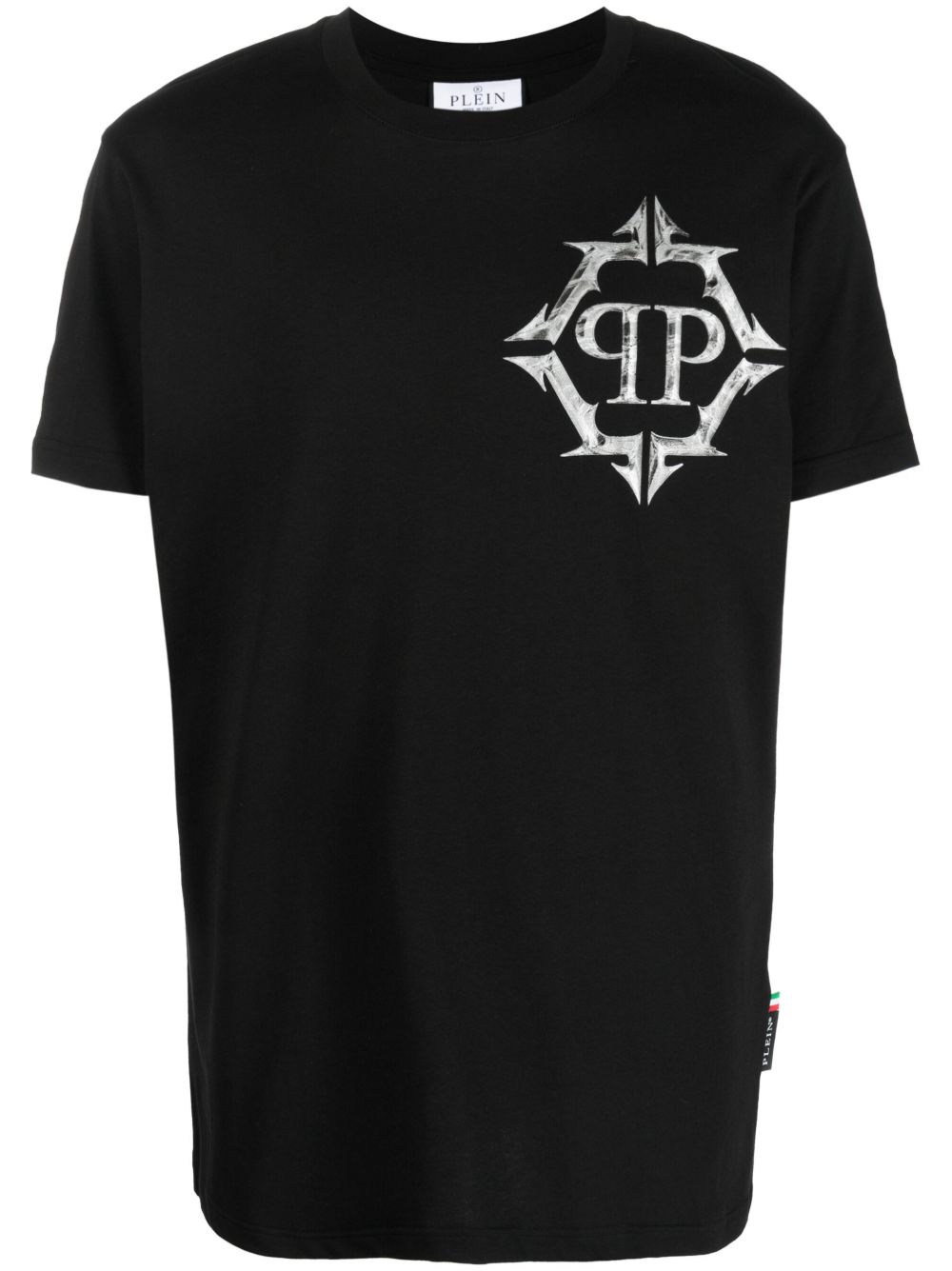 Philipp Plein 图案印花棉T恤 - 黑色