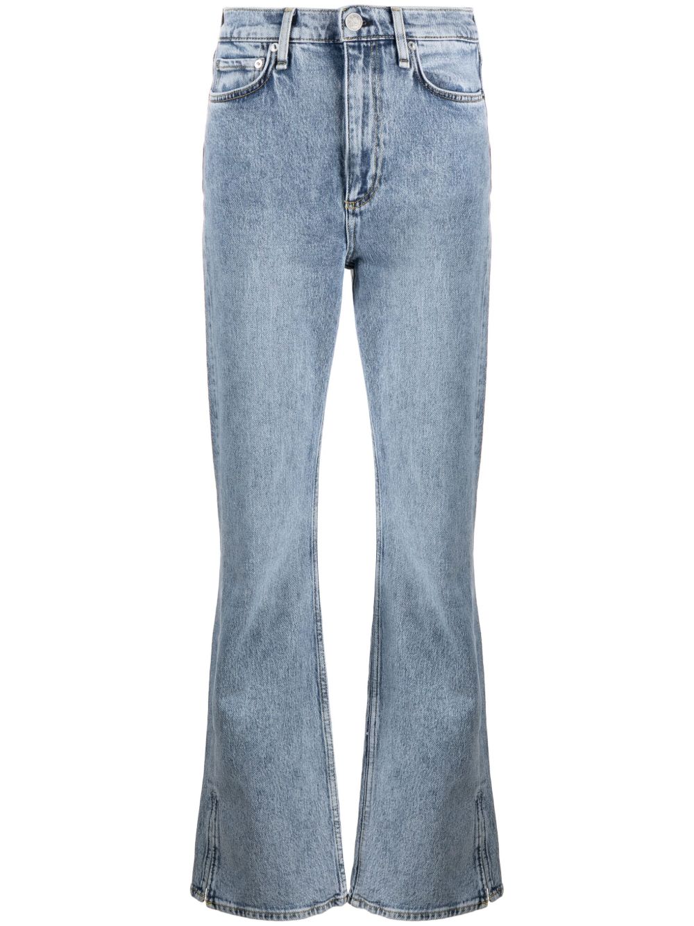 rag & bone Peyton 高腰微喇牛仔裤 - 蓝色