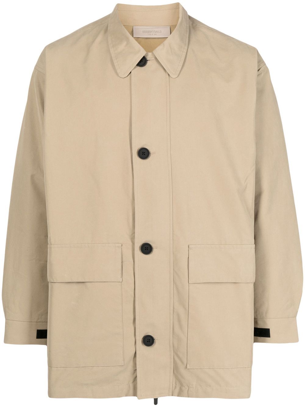 FEAR OF GOD ESSENTIALS 工装衬衫式夹克 - 褐色