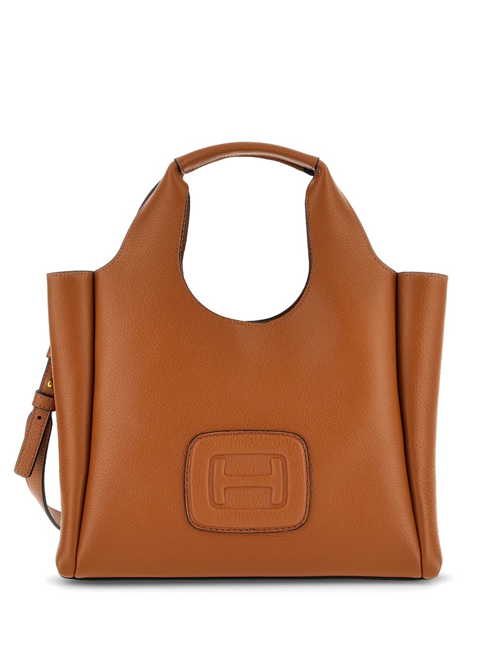 Hogan H-Bag logo压纹中号托特包 - 褐色