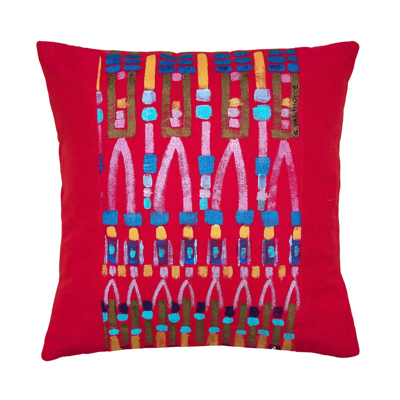 Le Botteghe su Gologone Acrylic Hand Painted Outdoor Cushion 60x60 cm