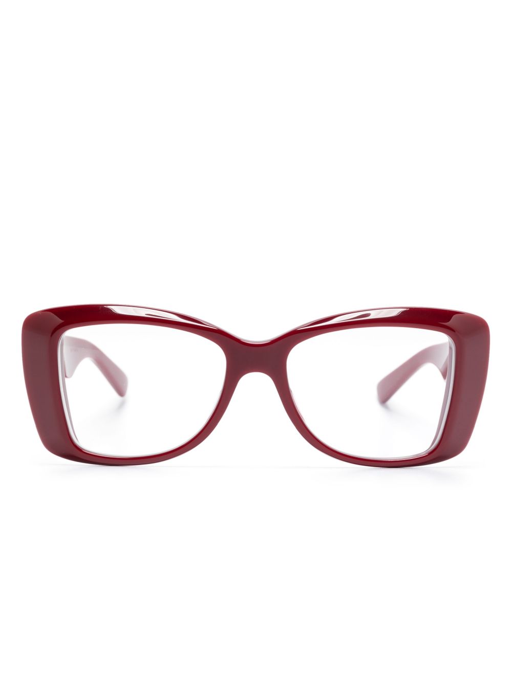 Gucci Eyewear 蝴蝶形镜框眼镜 - 红色