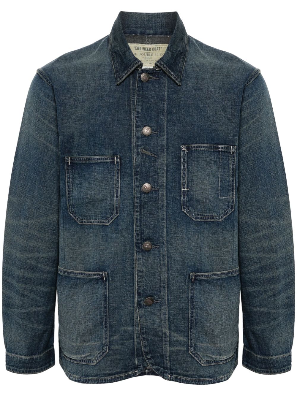 Ralph Lauren RRL Torrington 水洗牛仔衬衫式夹克 - 蓝色