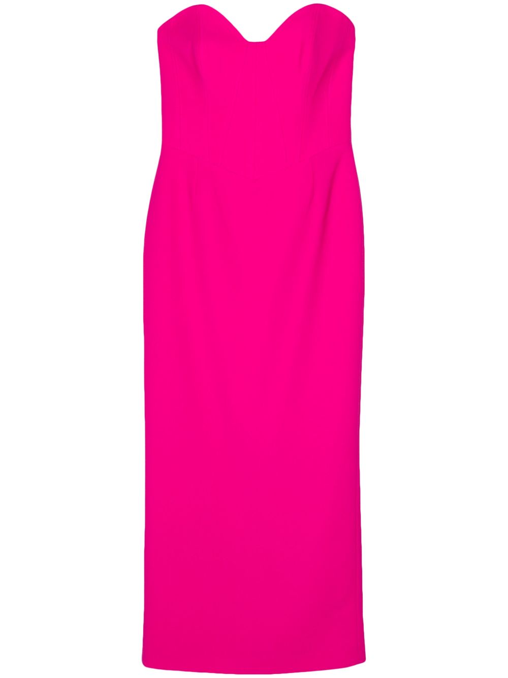 The New Arrivals Ilkyaz Ozel Paloma 绉纱中长连衣裙 - 粉色