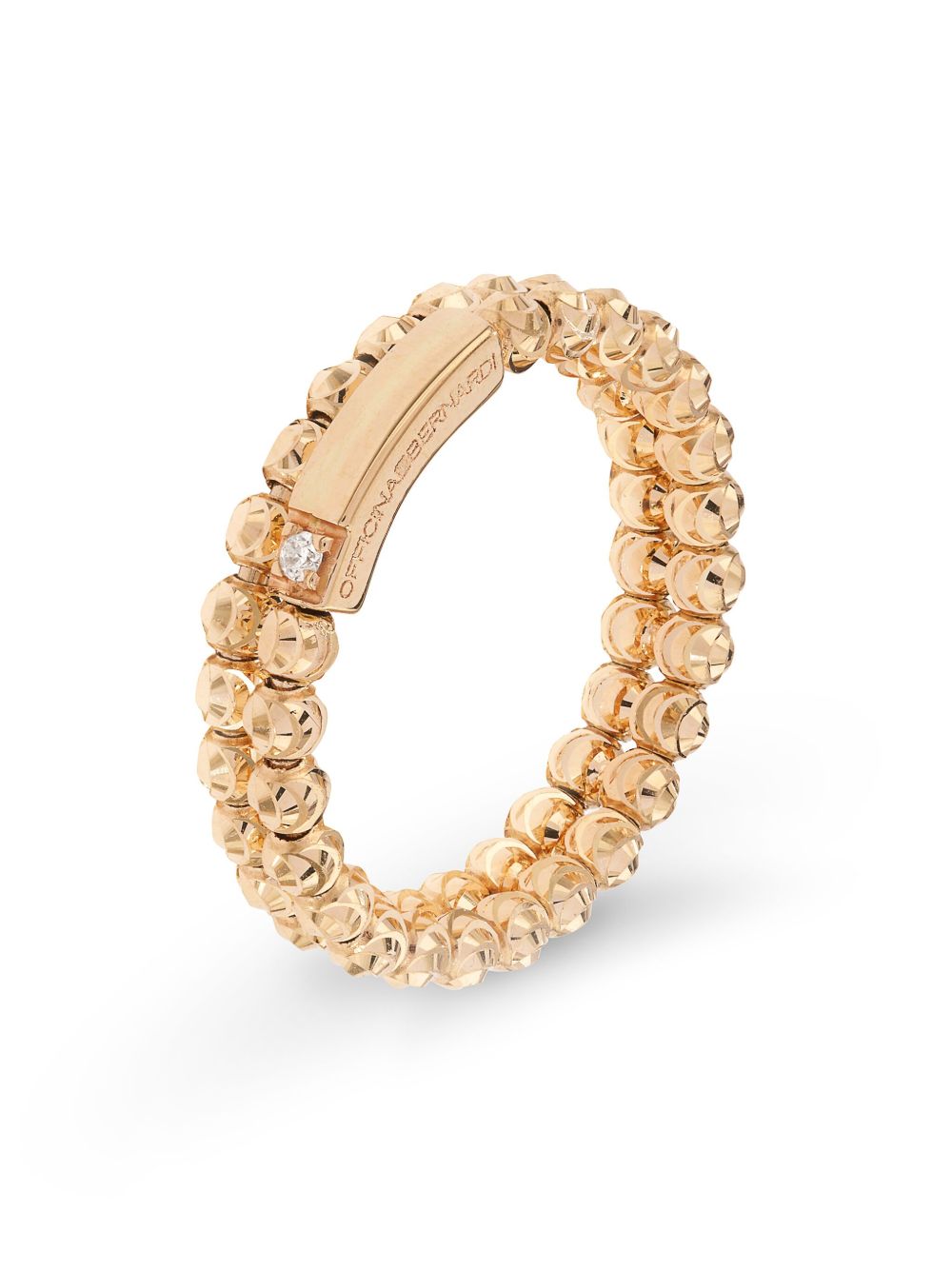 Officina Bernardi 18K黄金 Moon 钻石戒指 - 金色