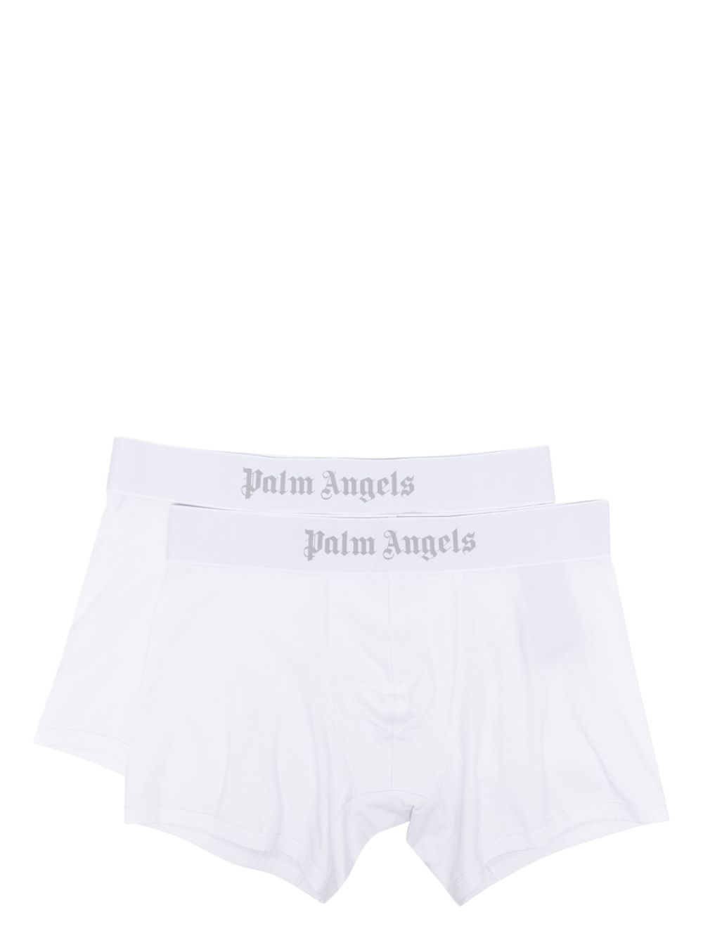 Palm Angels logo腰边四角裤（两件装） - 白色