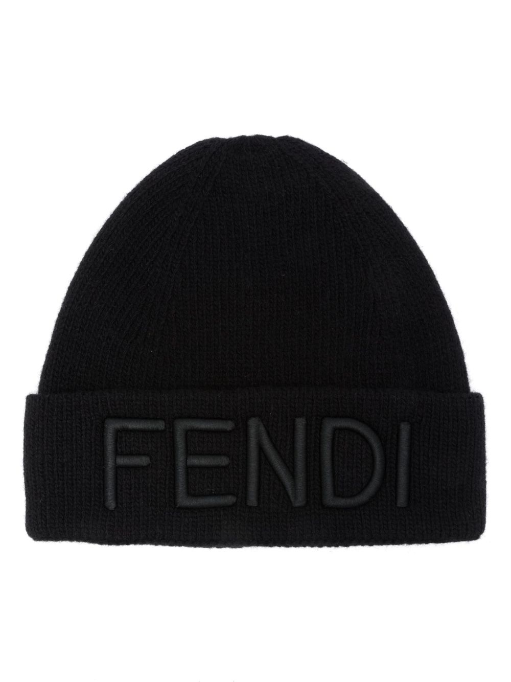 FENDI 羊毛套头帽 - 黑色