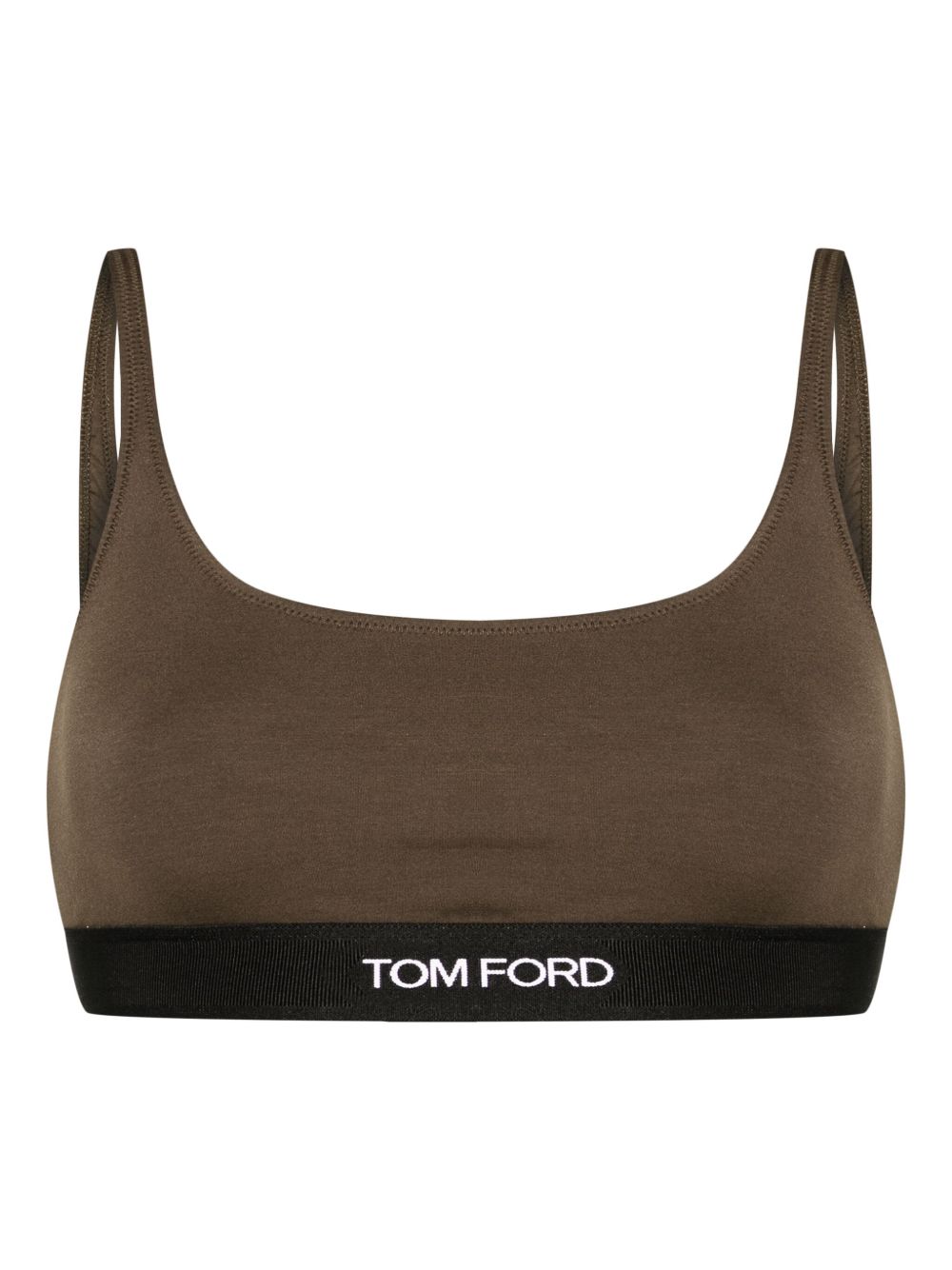 TOM FORD logo提花文胸 - 绿色
