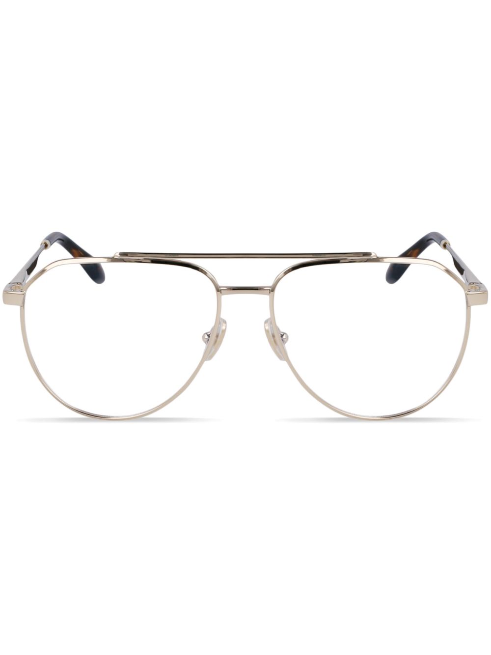 Victoria Beckham Eyewear 飞行员镜框眼镜 - 金色