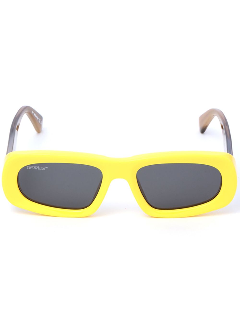 Off-White Eyewear Austin 椭圆框太阳眼镜 - 黄色
