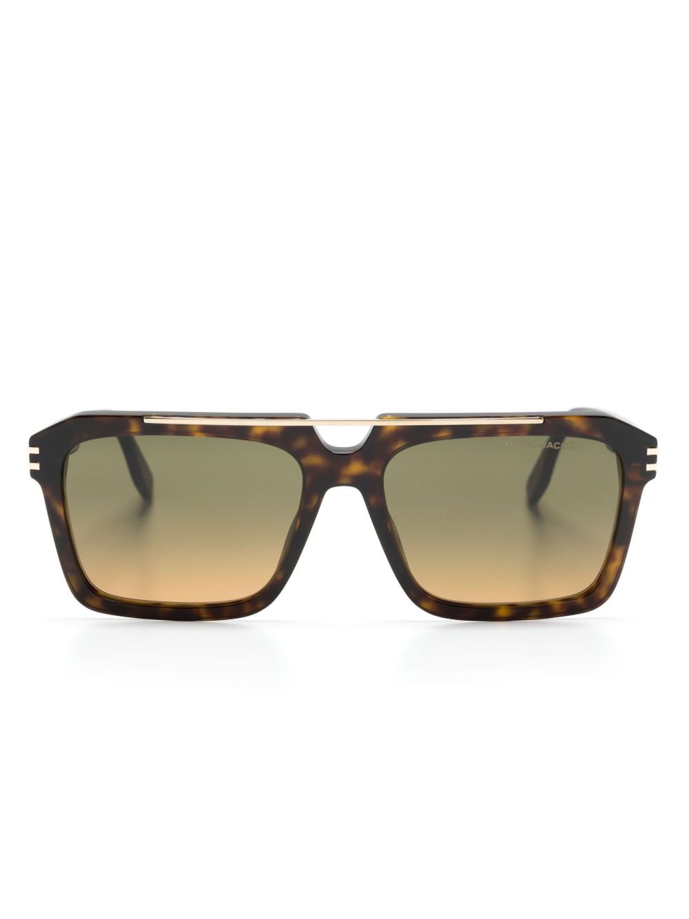 Marc Jacobs Eyewear 方框太阳眼镜 - 褐色