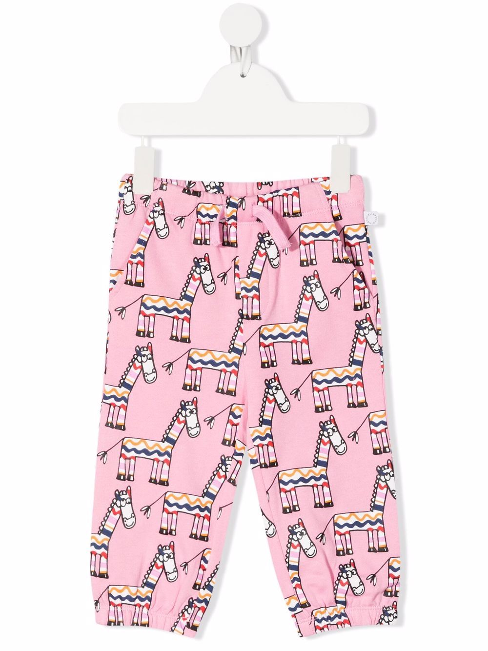 Stella McCartney Kids 斑马印花长裤 - 粉色
