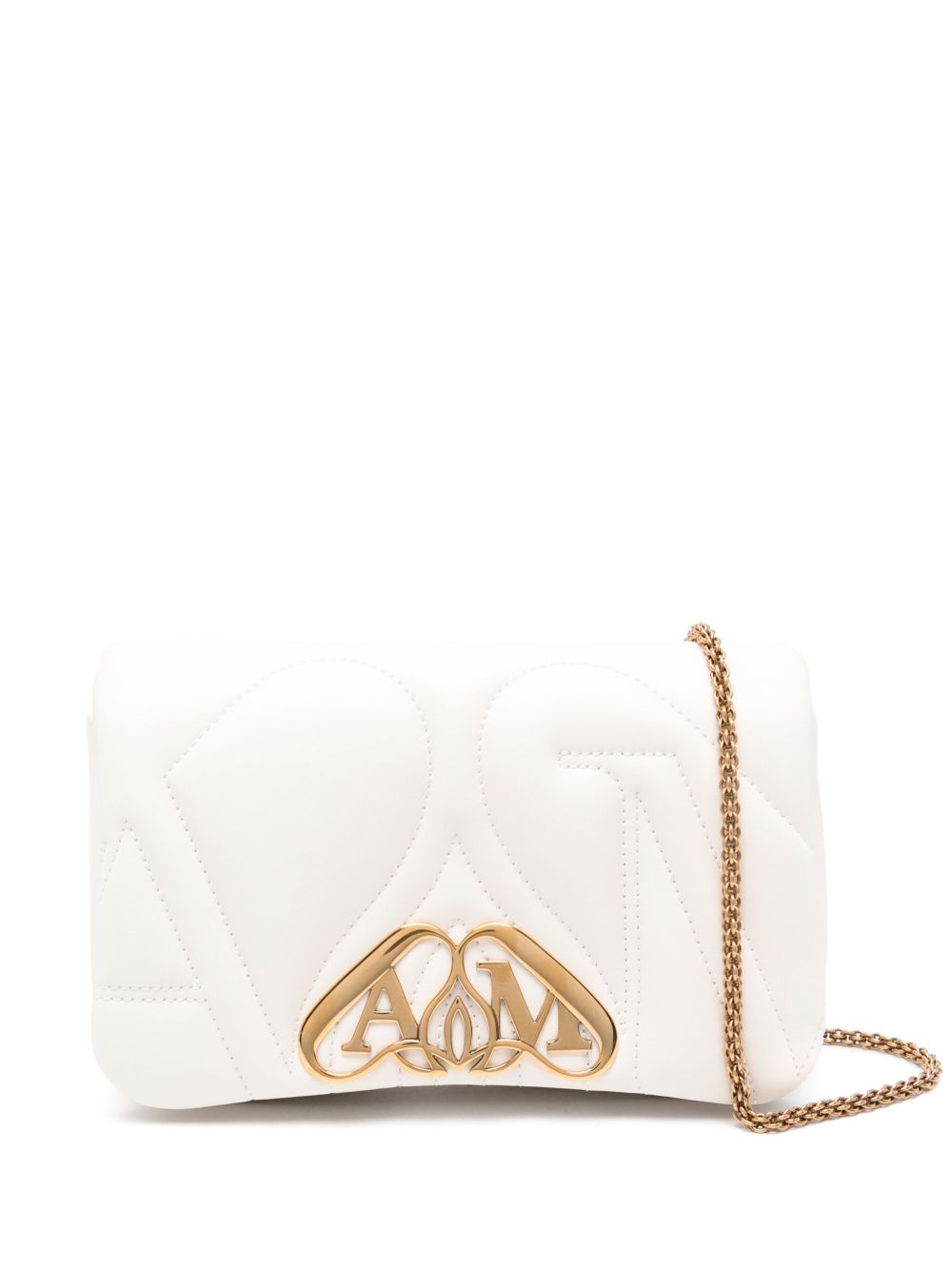 Alexander McQueen The Seal 斜挎包 - 中性色