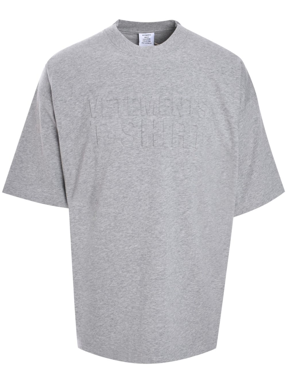 VETEMENTS Illusion logo T恤 - 灰色