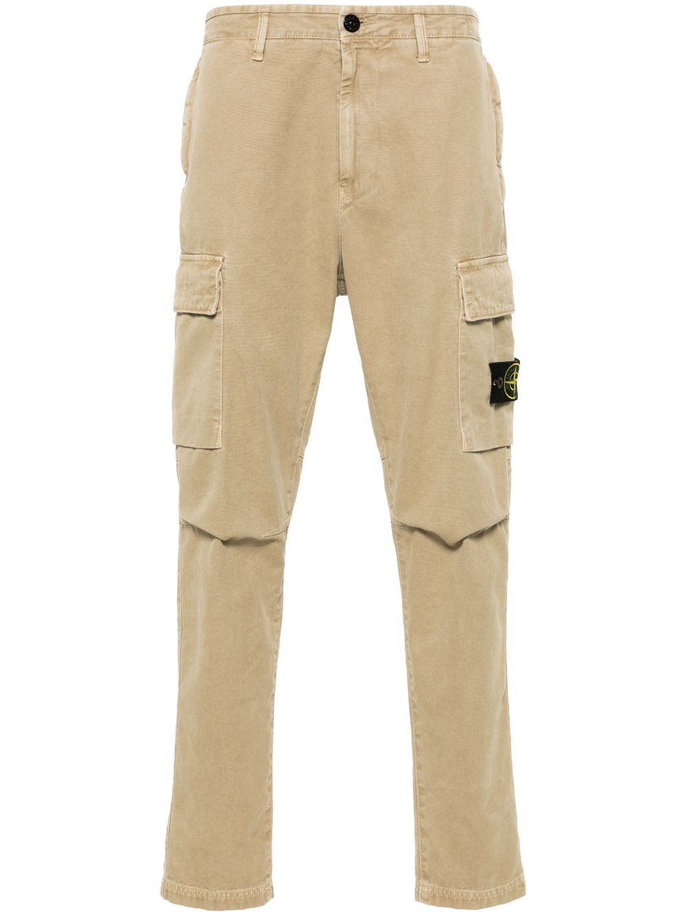 Stone Island 罗盘徽章工装裤 - 褐色