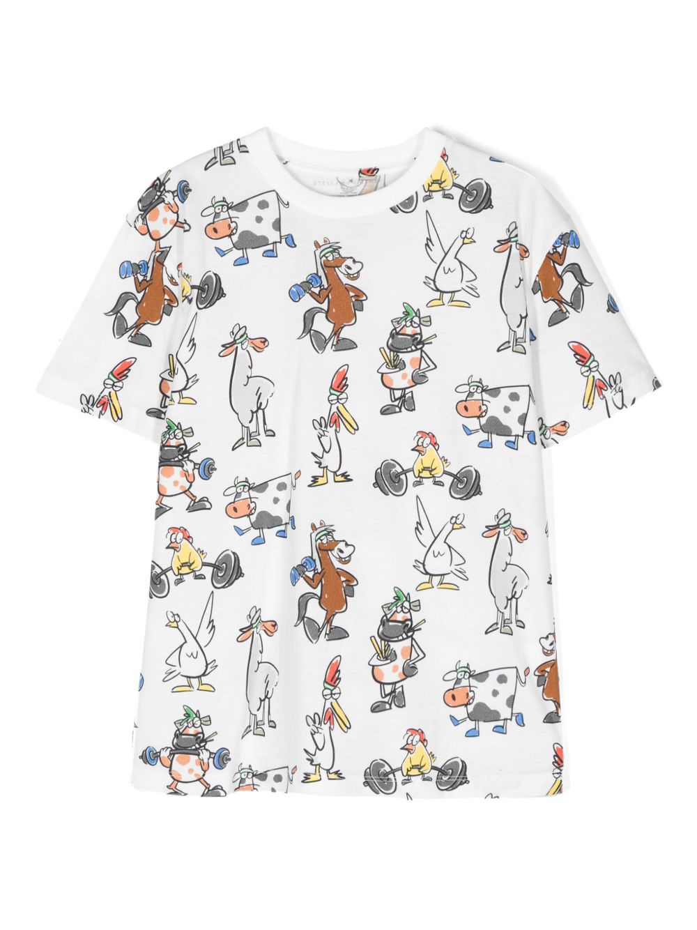 Stella McCartney Kids 图案印花T恤 - 白色