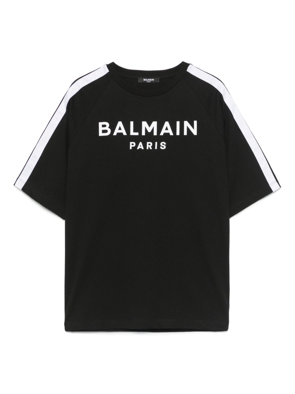 Balmain Kids logo印花T恤 - 黑色