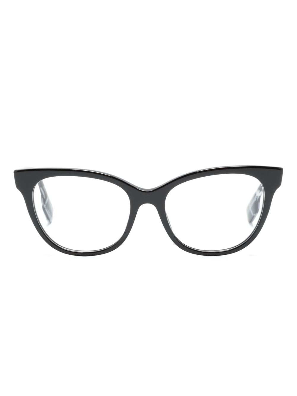 Burberry Eyewear BE2375 Evelyn 猫眼框眼镜 - 黑色