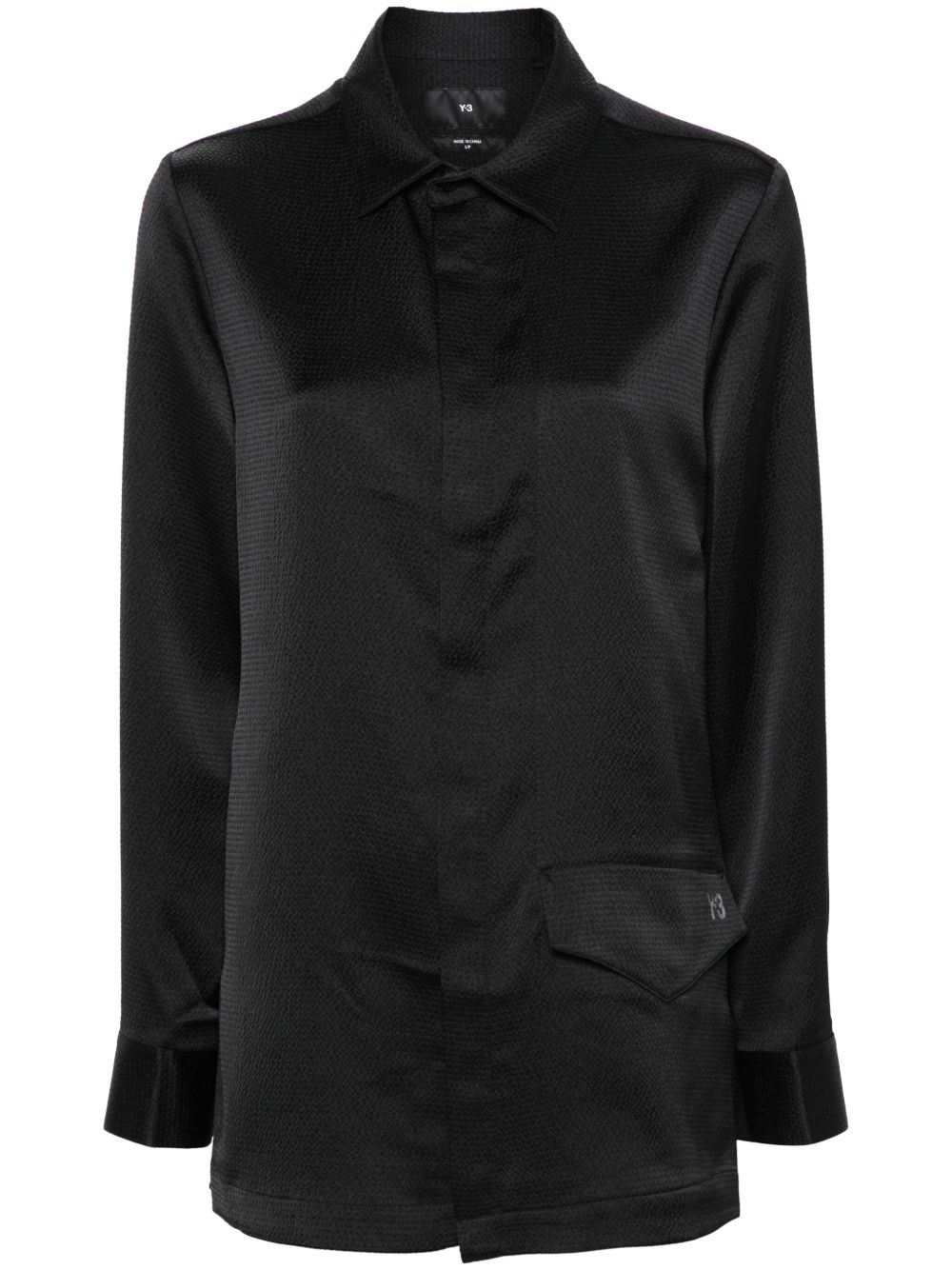 Y-3 logo印花衬衫 - 黑色