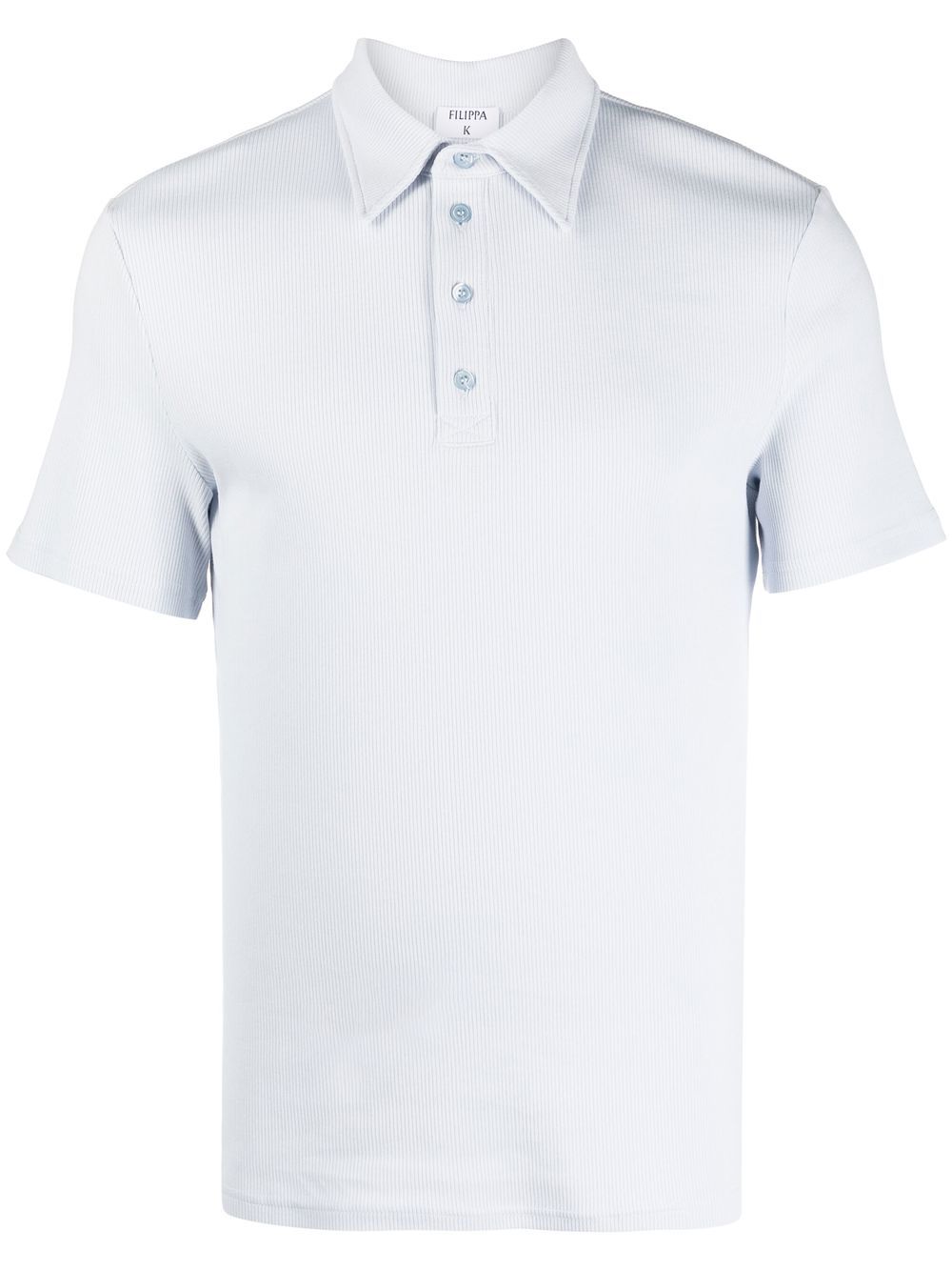 Filippa K 排扣短袖polo衫 - 蓝色