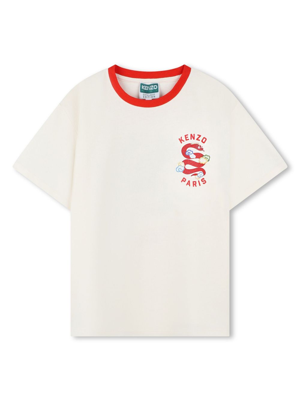 Kenzo Kids logo印花T恤 - 中性色