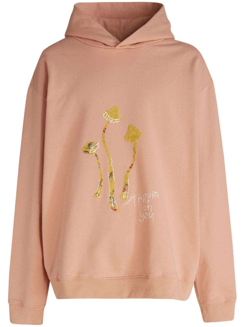 Maison Margiela 蘑菇刺绣连帽衫 - 粉色