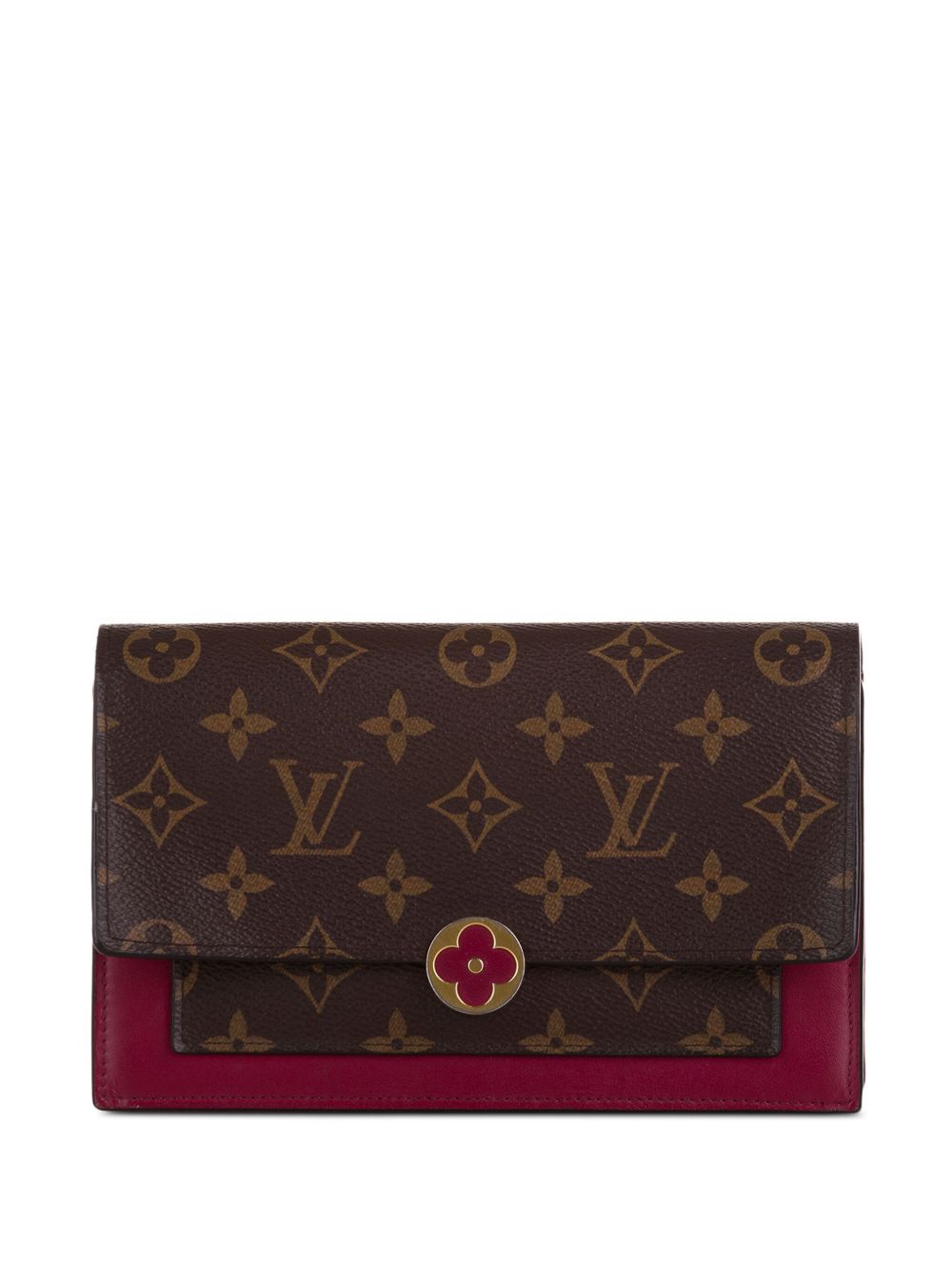 Louis Vuitton Pre-Owned Flore 搭链钱包（2019年典藏款） - 褐色