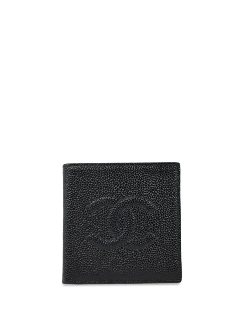 CHANEL Pre-Owned CC 三折钱包（1990-2000年代典藏款） - 黑色