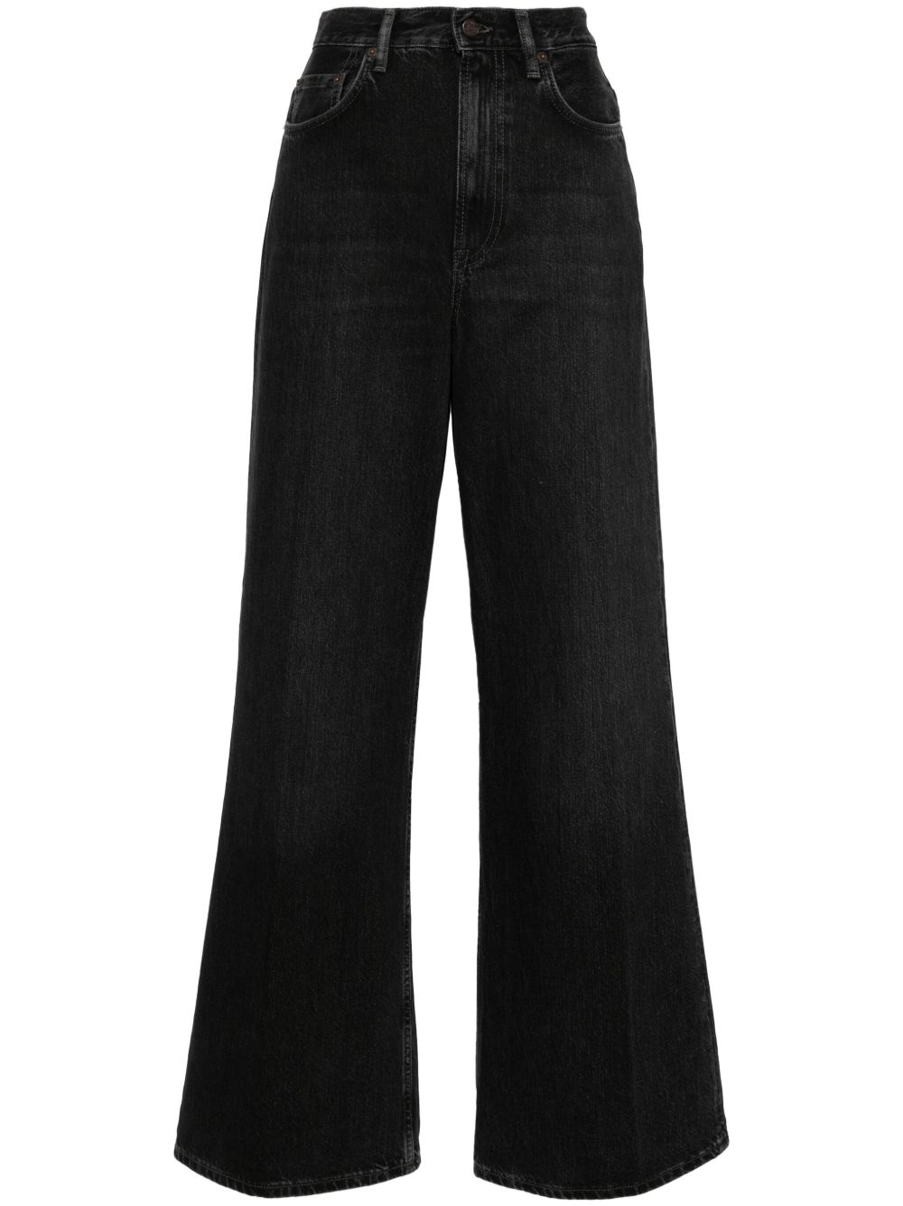Acne Studios 2022F 高腰阔腿牛仔裤 - 黑色