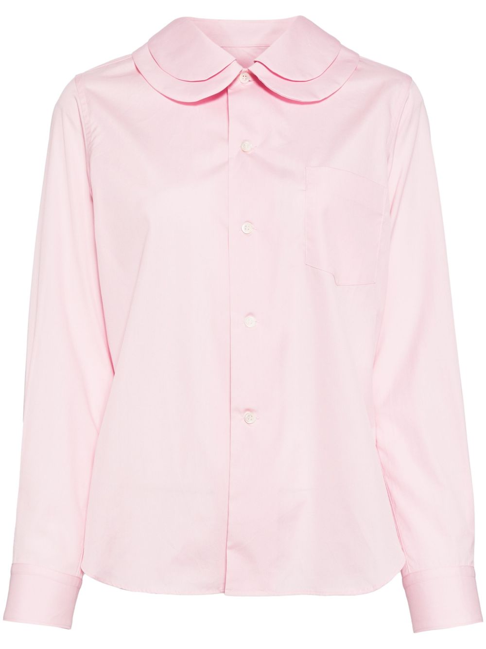 Comme Des Garçons Girl 双层翻领衬衫 - 粉色