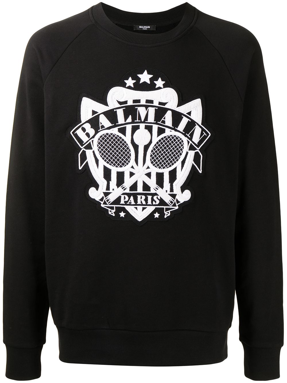 Balmain 巴尔曼 logo缀饰卫衣 - 黑色