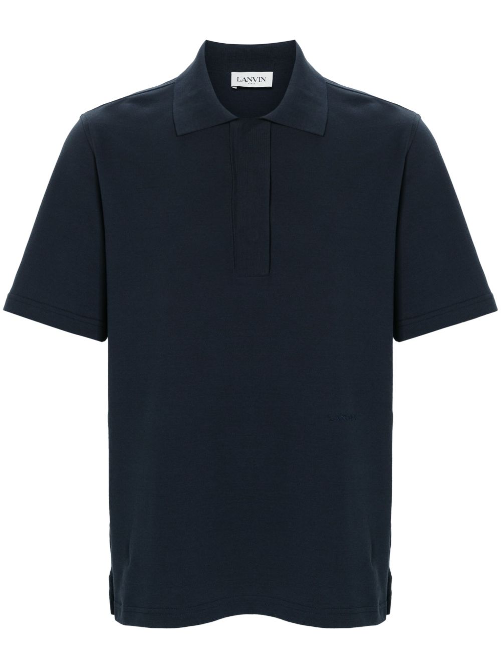 Lanvin 短袖棉polo衫 - 蓝色