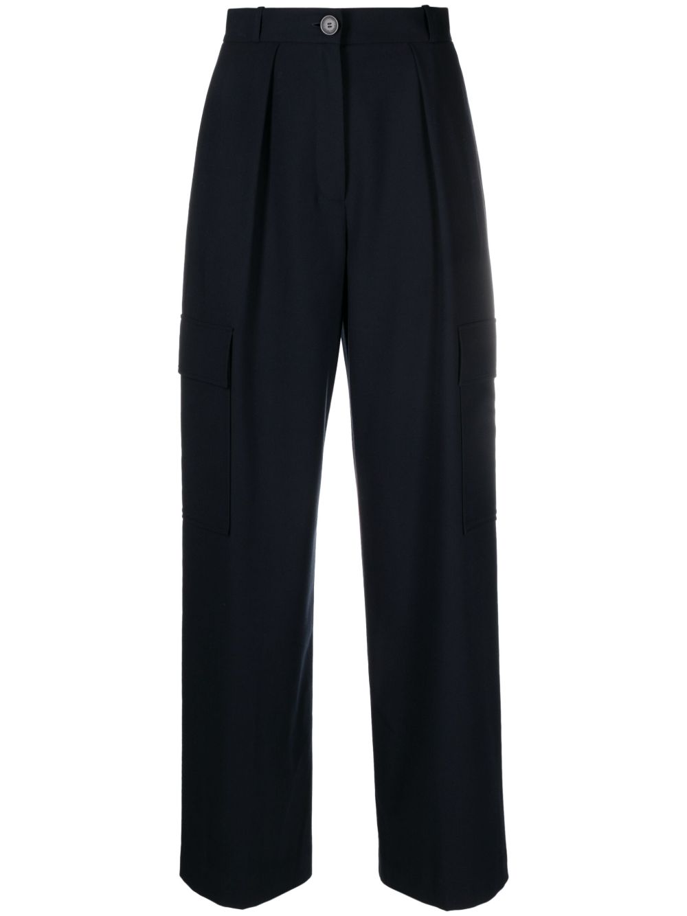 Claudie Pierlot 阔腿工装长裤 - 蓝色