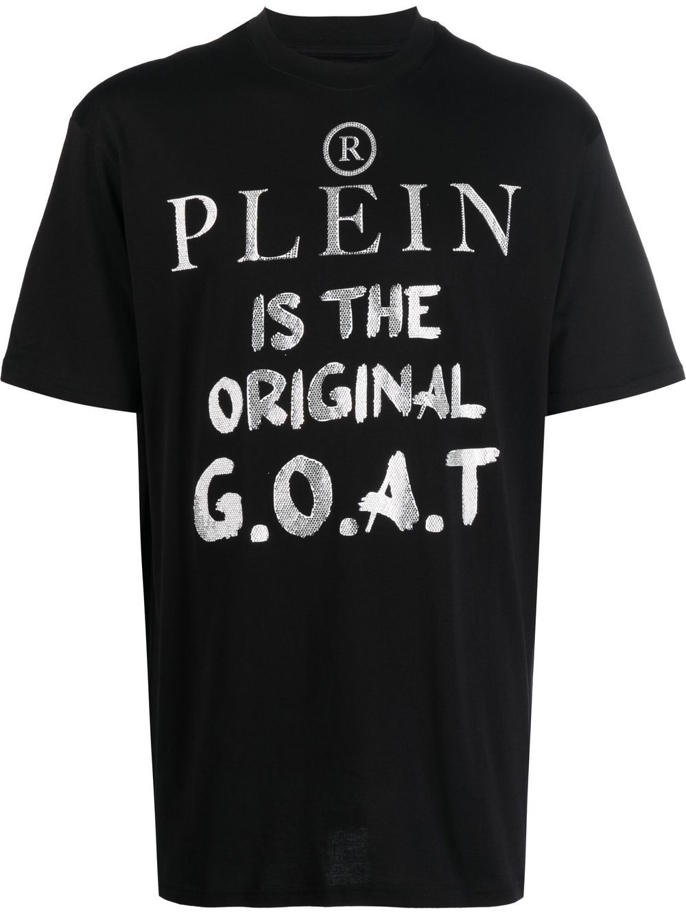 Philipp Plein 标语印花圆领T恤 - 黑色