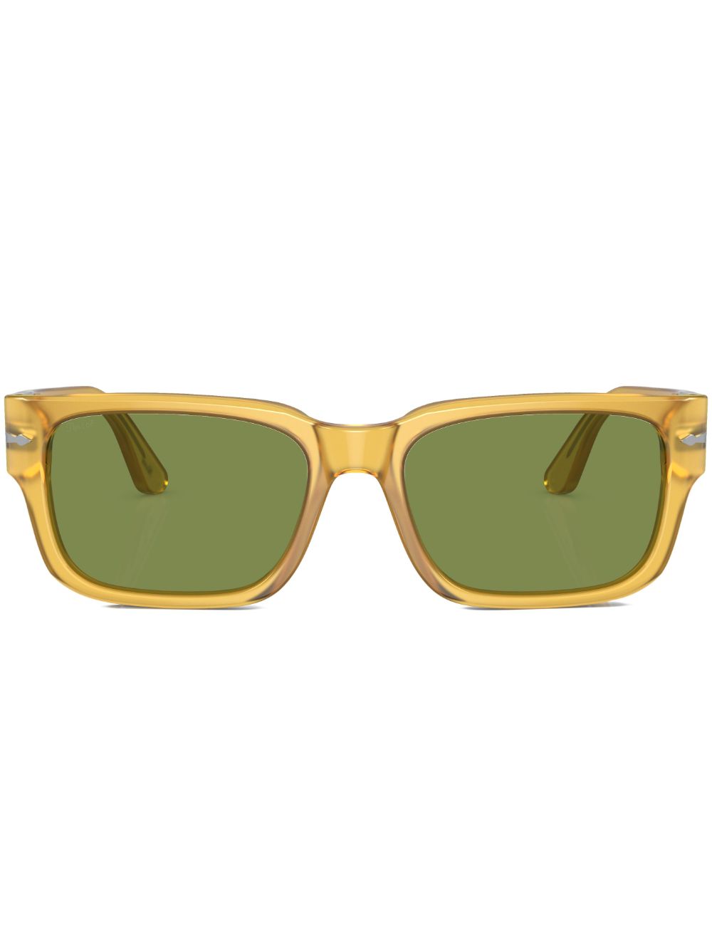 Persol 长方形框太阳眼镜 - 褐色