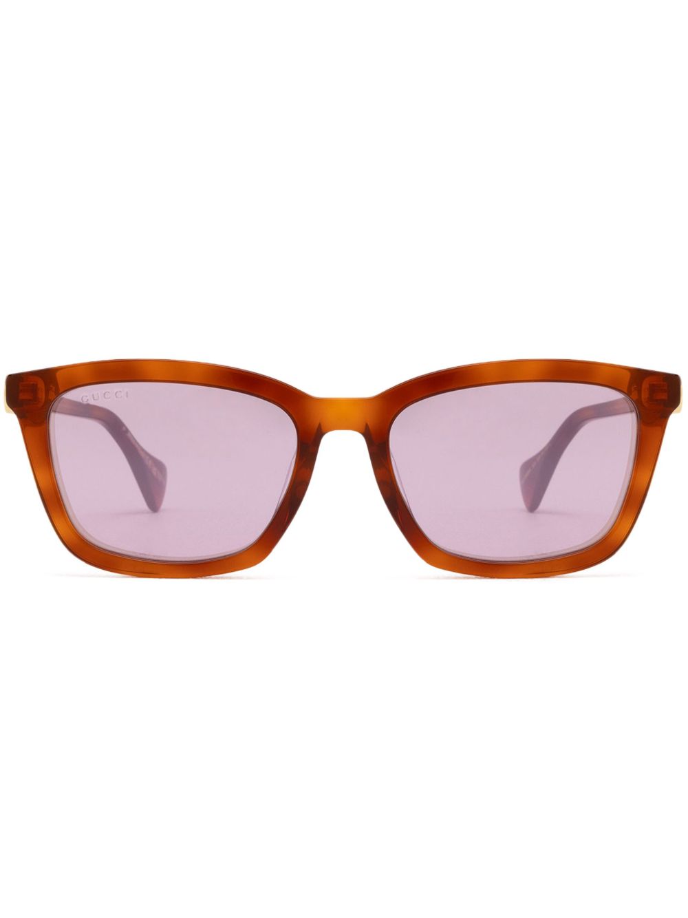 Gucci Eyewear Double G 太阳眼镜 - 褐色