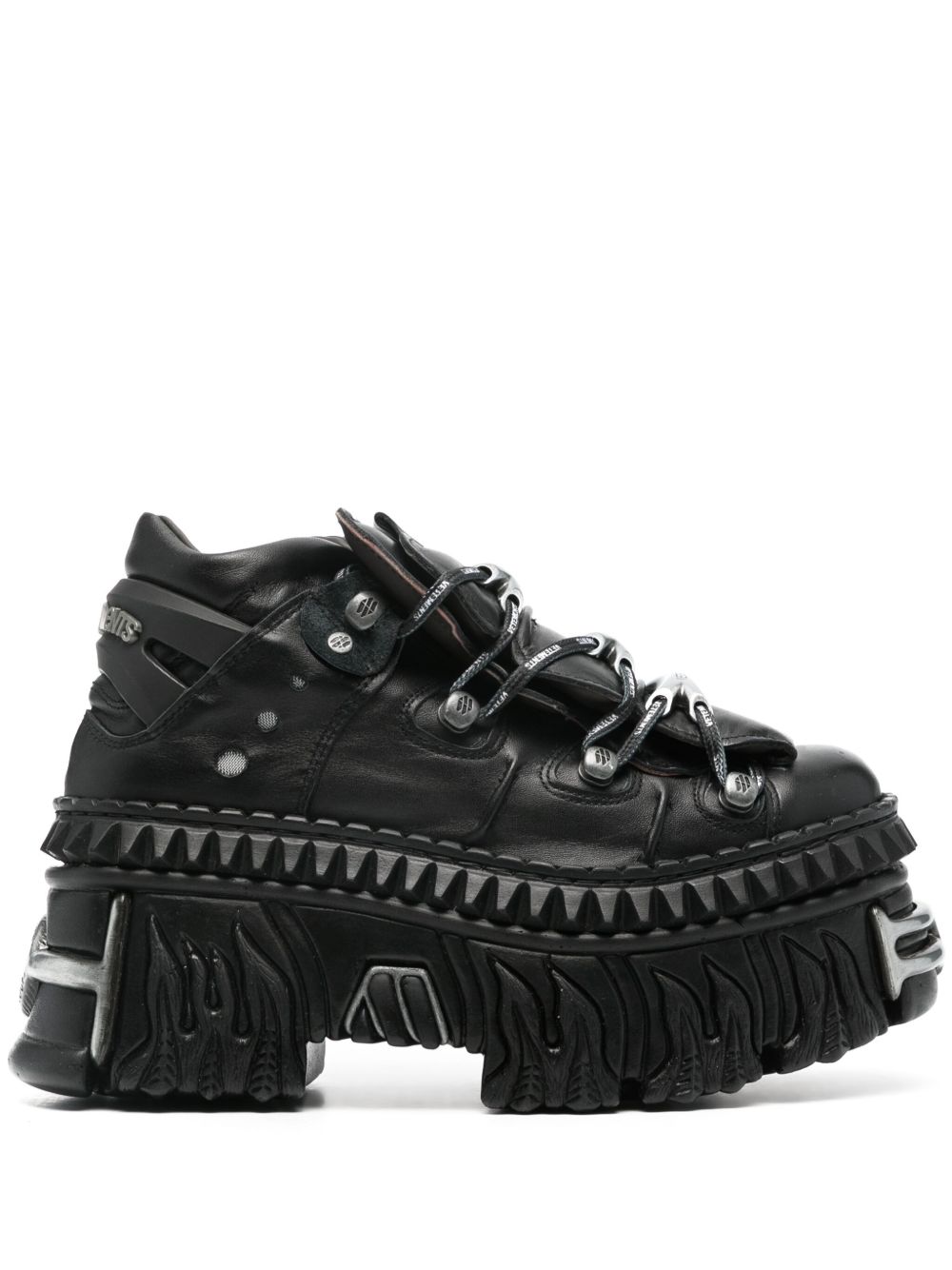 VETEMENTS x New Rock 皮质运动鞋 - 黑色