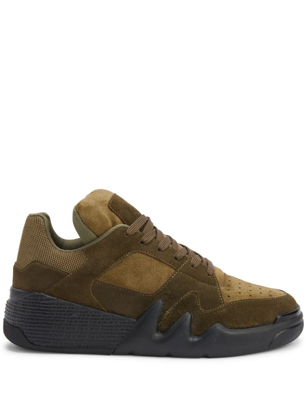 Giuseppe Zanotti Talon 标贴运动鞋 - 褐色