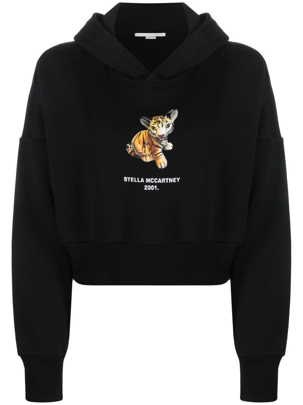 Stella McCartney 斯特拉·麦卡特尼 logo印花连帽衫 - 黑色