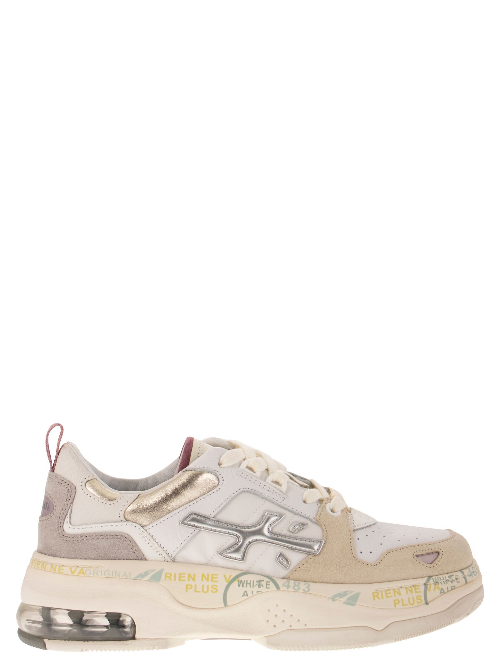 Premiata draked Multicolor Leather Blend Sneakers
