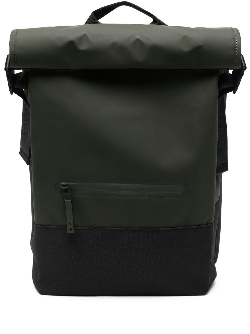 Rains Trail Rolltop 拼色背包 - 绿色