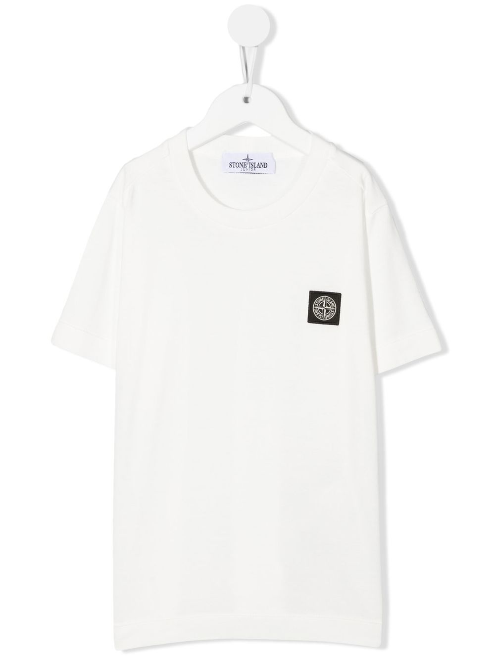 Stone Island Junior 标贴T恤 - 白色
