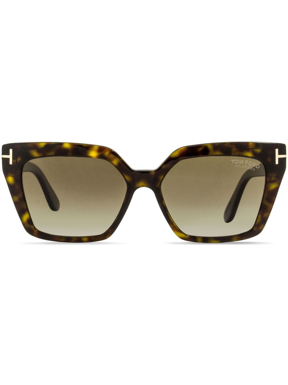 TOM FORD Eyewear Winona 猫眼框太阳眼镜 - 褐色