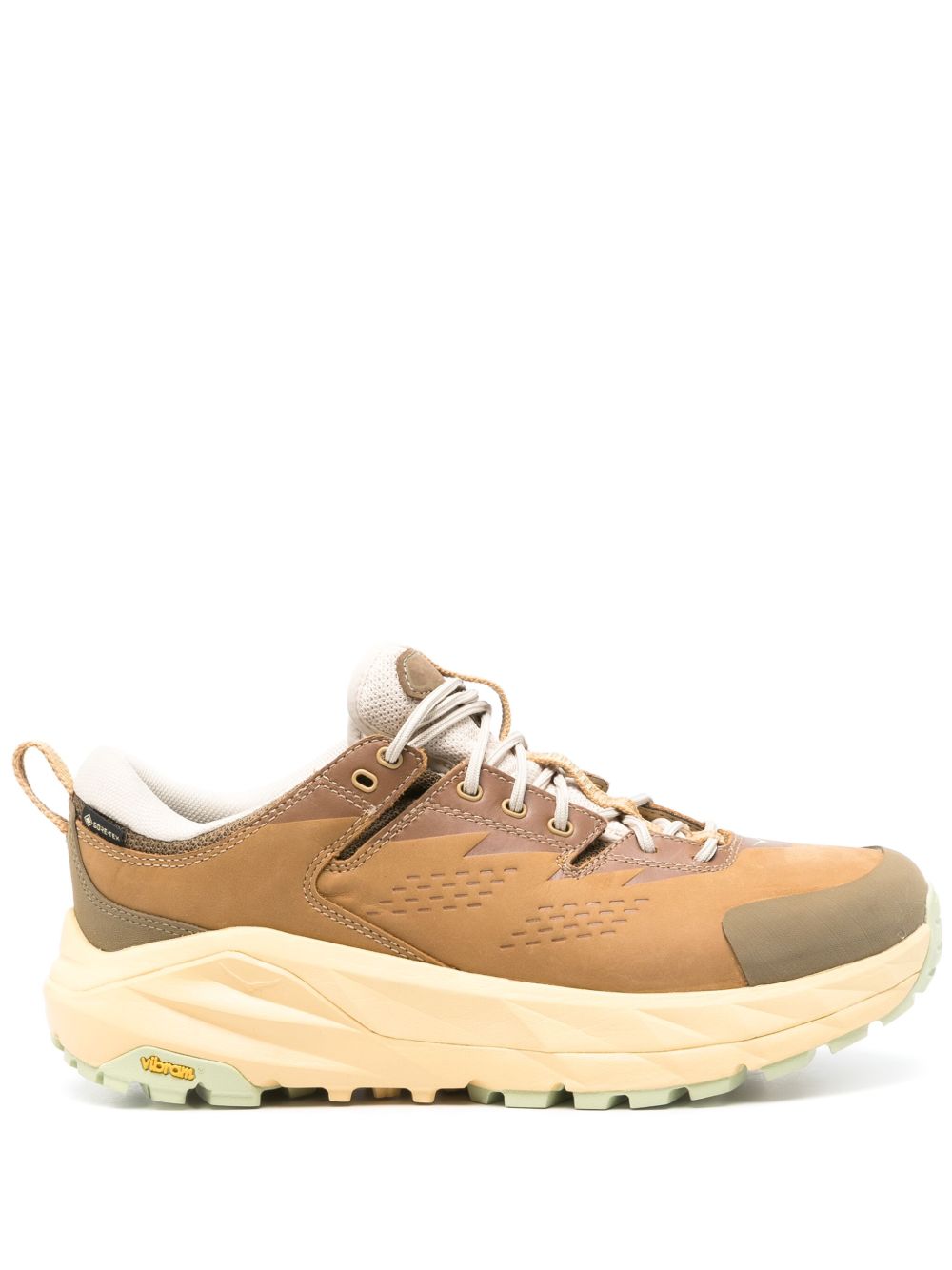 HOKA Kaha GTX 拼接厚底运动鞋 - 褐色