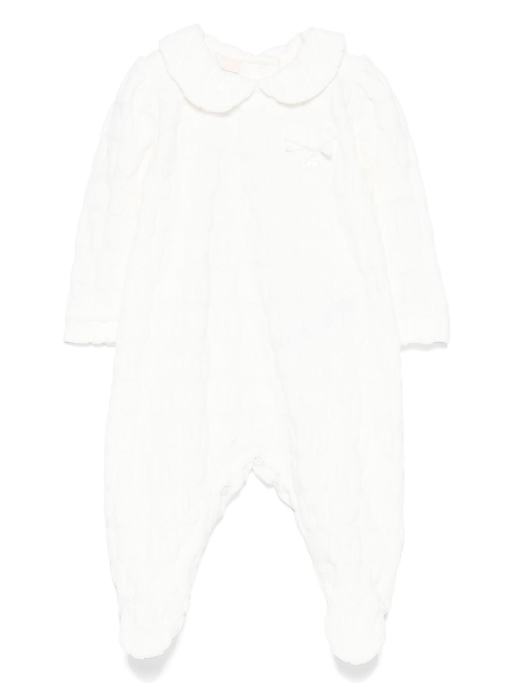 Liu Jo Kids logo植绒连体衣套装 - 白色